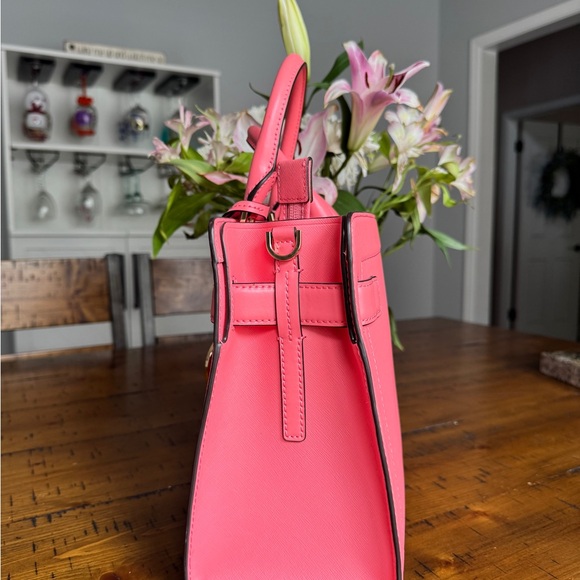 Michael Kors Coral Pink Satchel - Picture 4 of 6